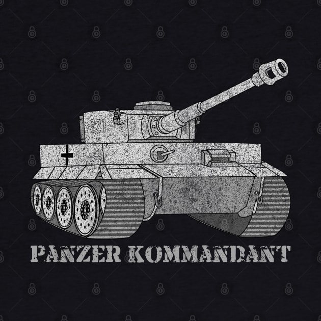 Panzer Kommandant Tiger Tank Commander Art by Battlefields
